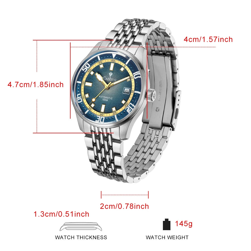 Montre Automatique Cadisen Miyota 8215 Homme