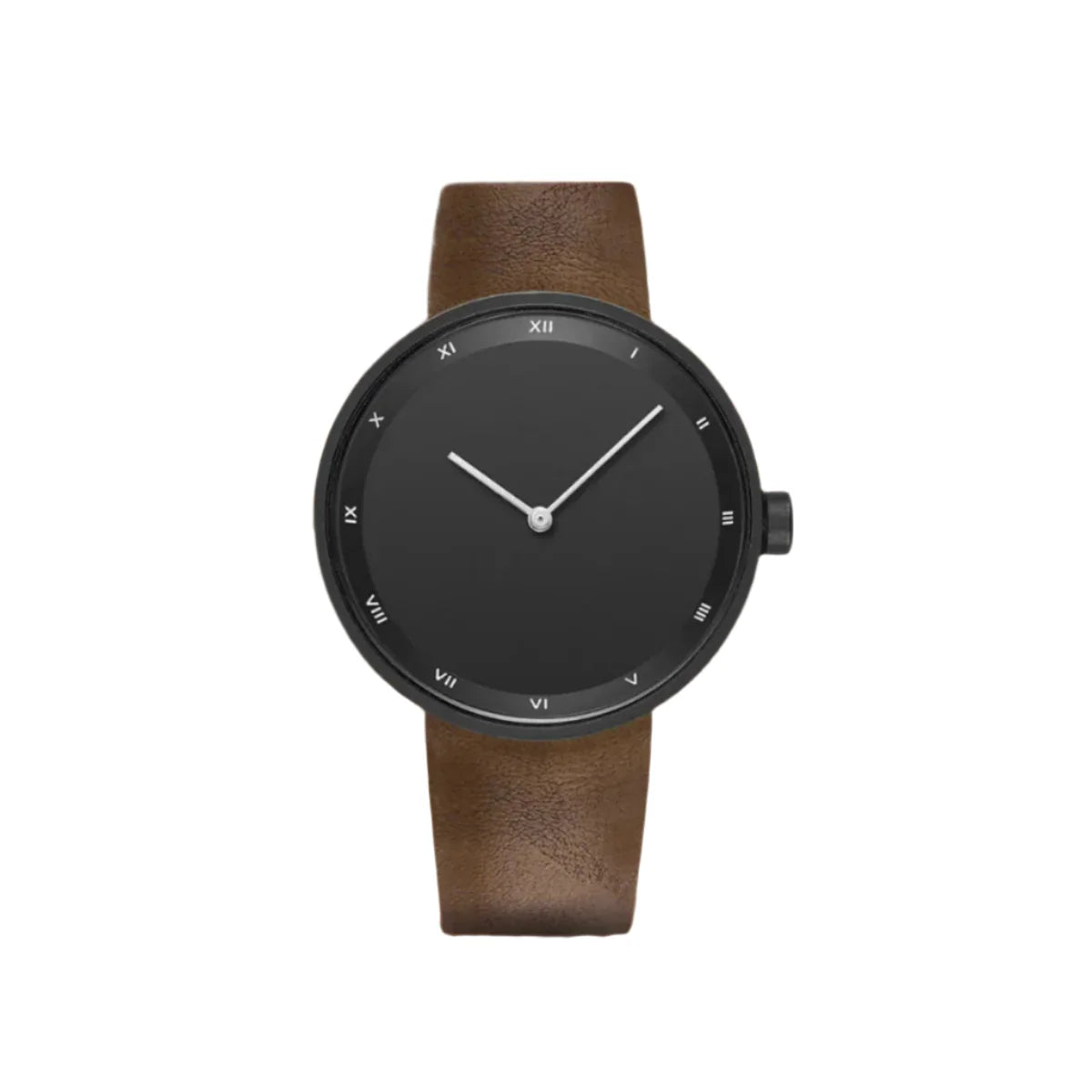Montre Minimaliste Noire Cuir