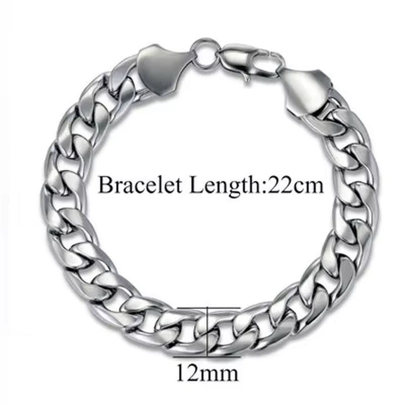 Bracelet Homme Maille Cubaine Acier 316L