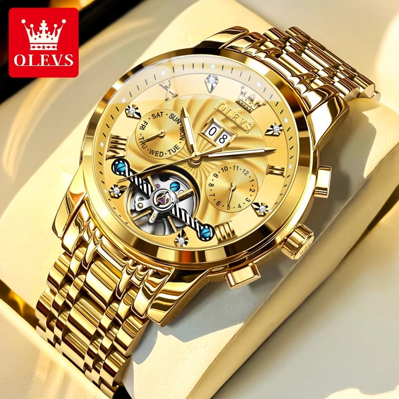 Montre Automatique OLEVS 9910 Double Calendrier Homme