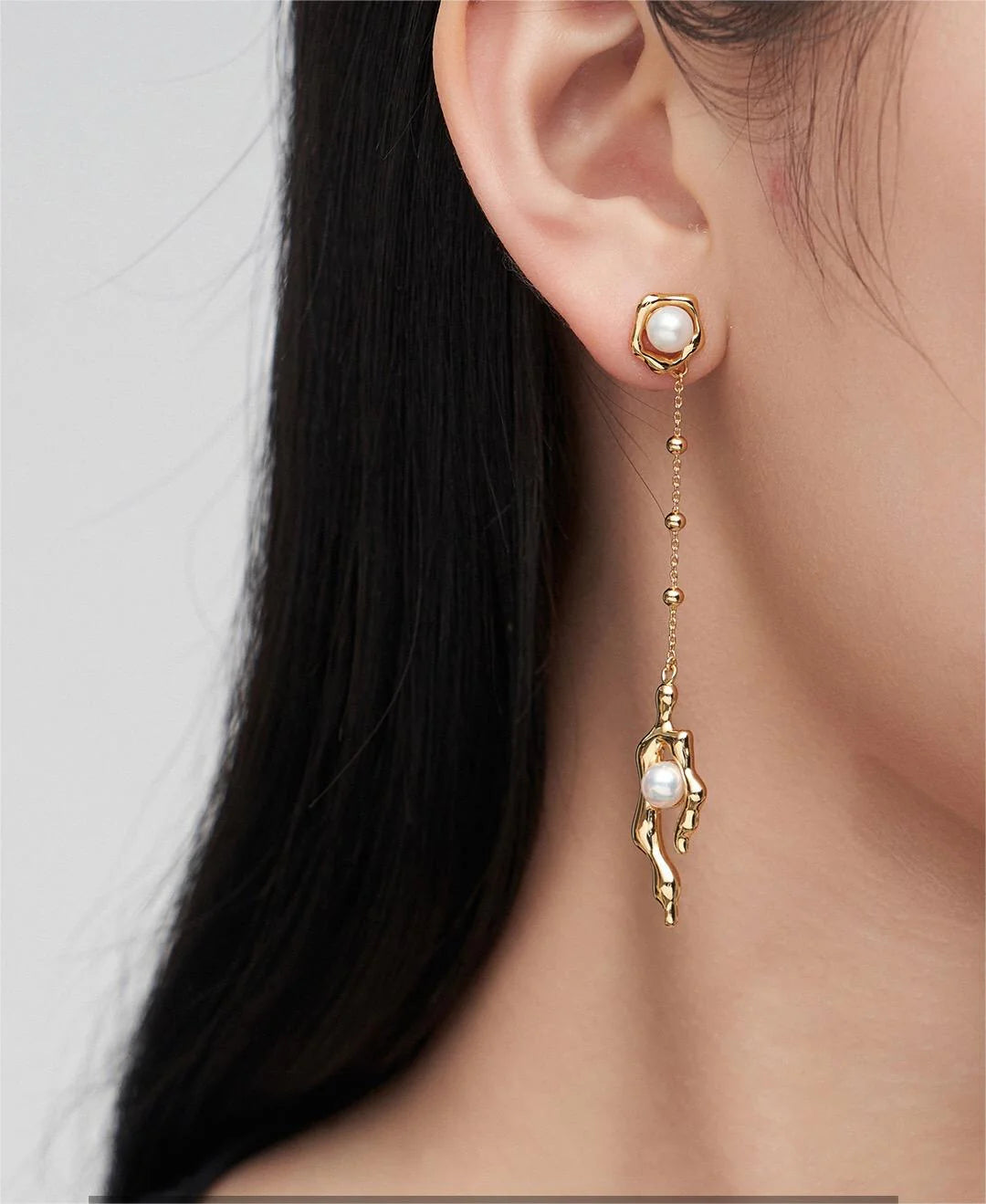 Pendantes Asymétriques Perle
