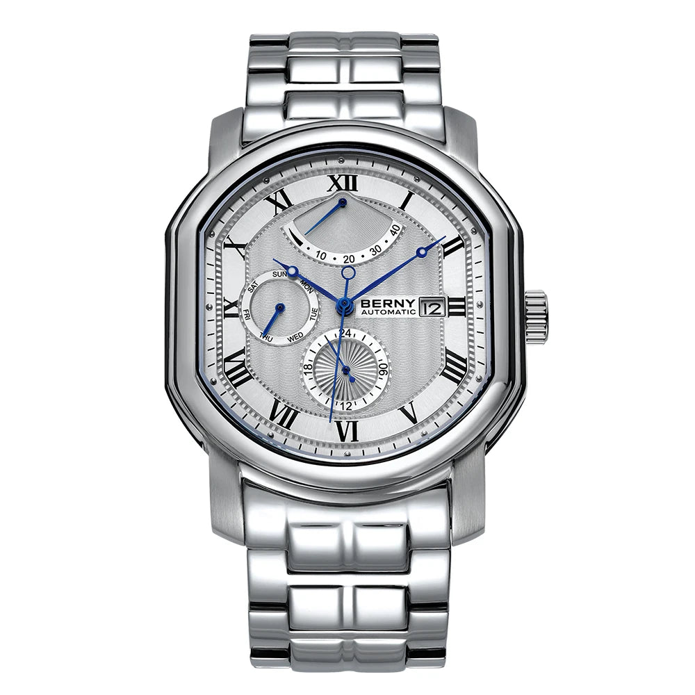 Montre Automatique Berny Miyota 9110 Chronographe Homme