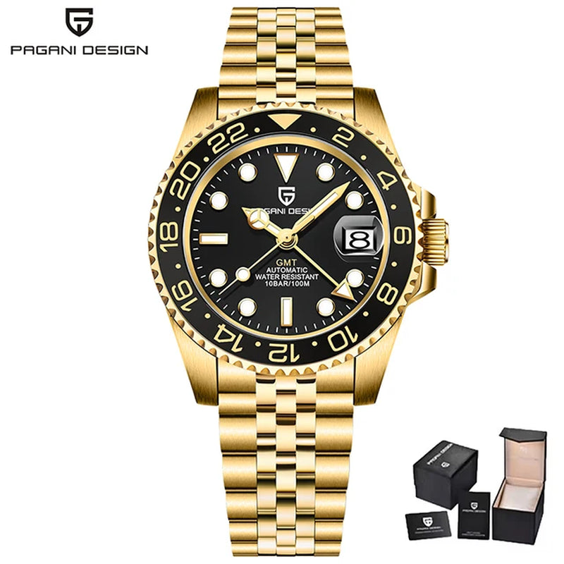 Montre Automatique Pagani Design GMT Saphir Homme