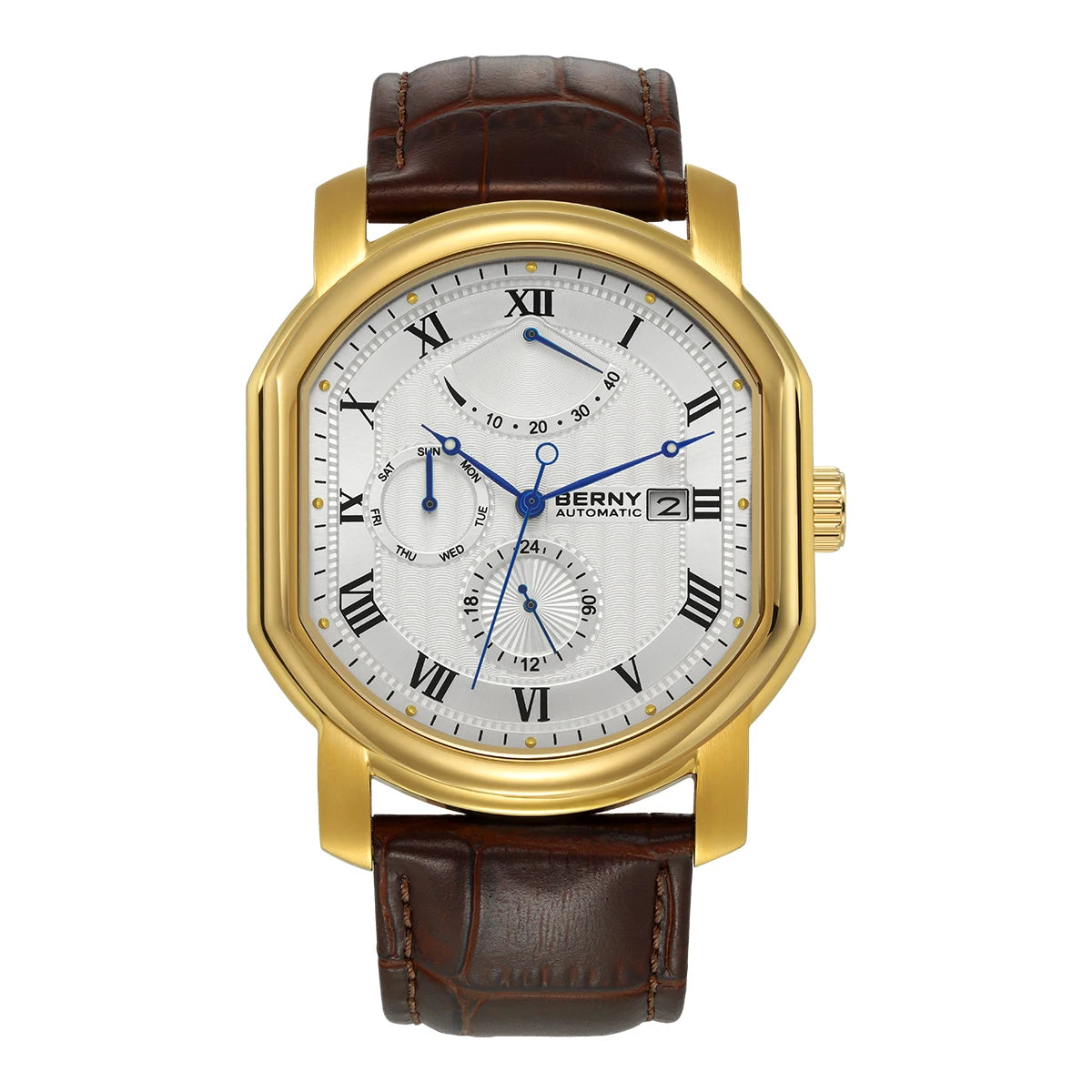 Montre Automatique Berny Miyota 9110 Chronographe Homme