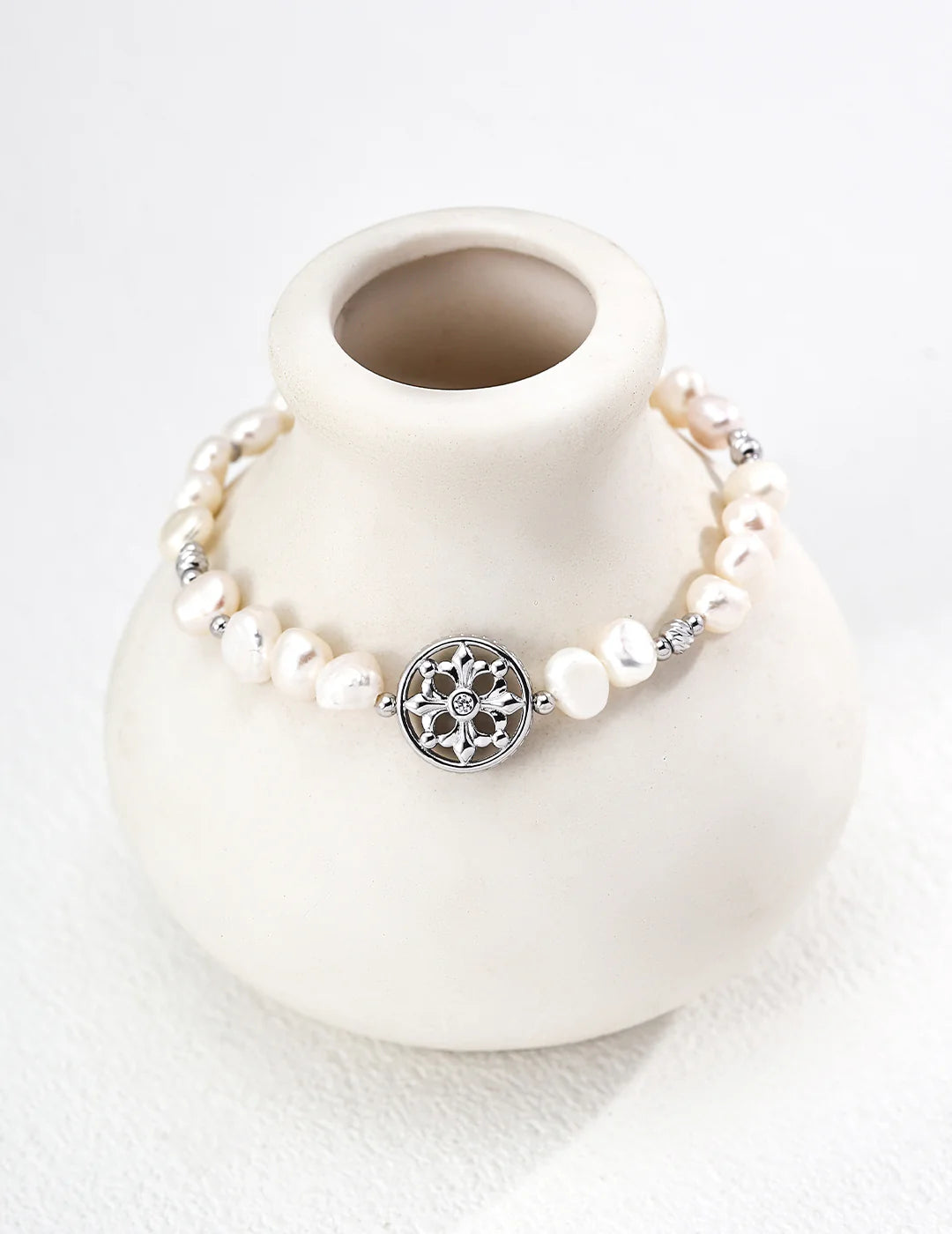 Bracelet Perles & Médaillon