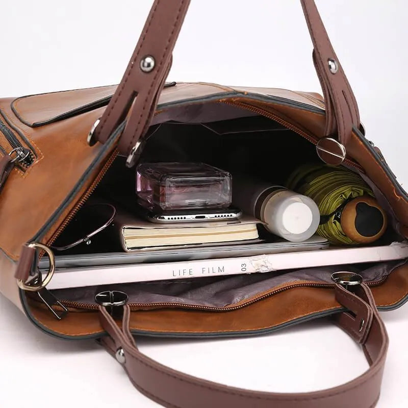 Sac Cabas Vintage Deux Poches