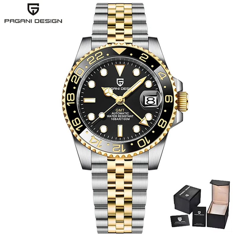 Montre Automatique Pagani Design GMT Saphir Homme
