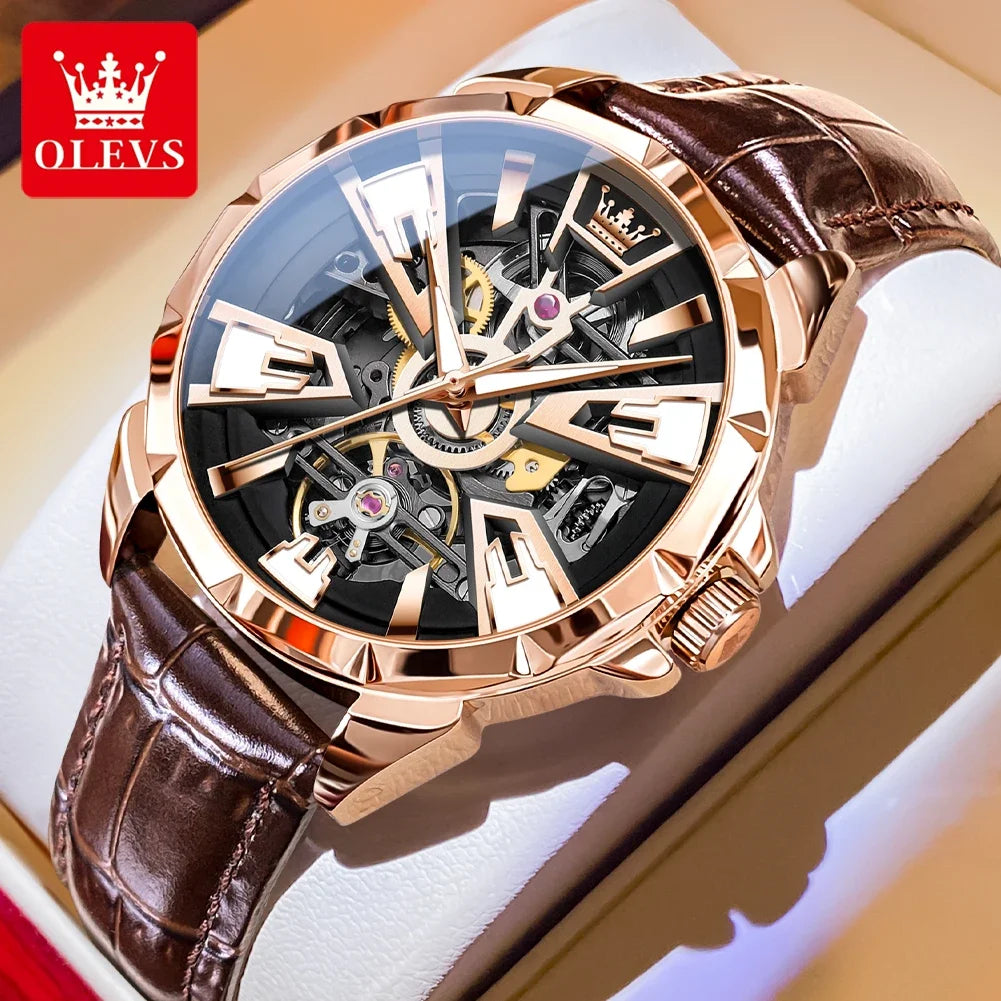 Montre Automatique Squelette OLEVS 7051 Homme