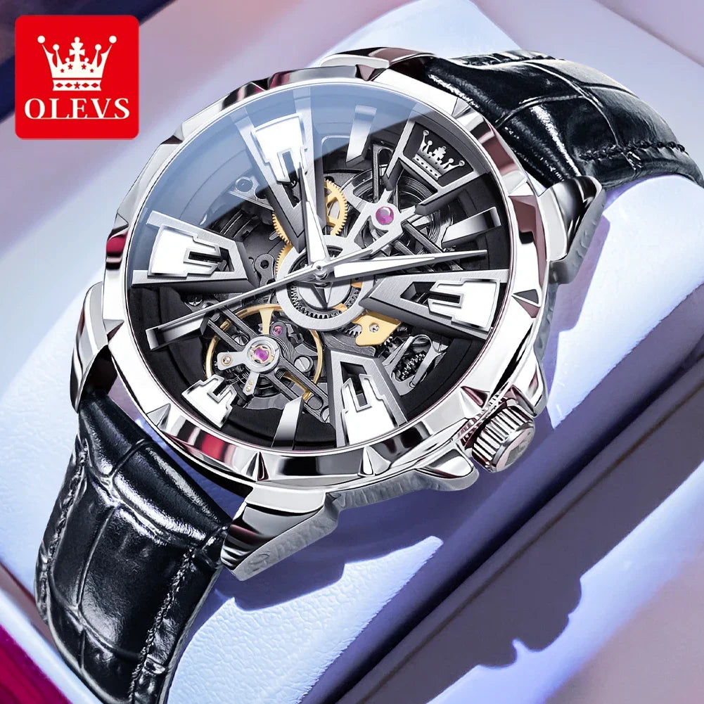 Montre Automatique Squelette OLEVS 7051 Homme