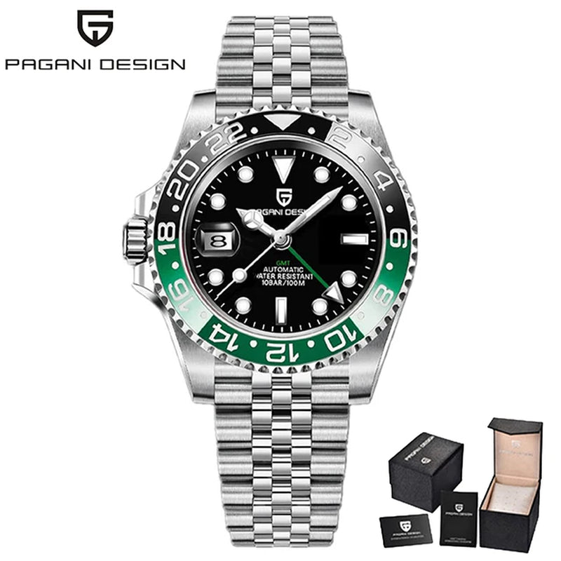 Montre Automatique Pagani Design GMT Saphir Homme