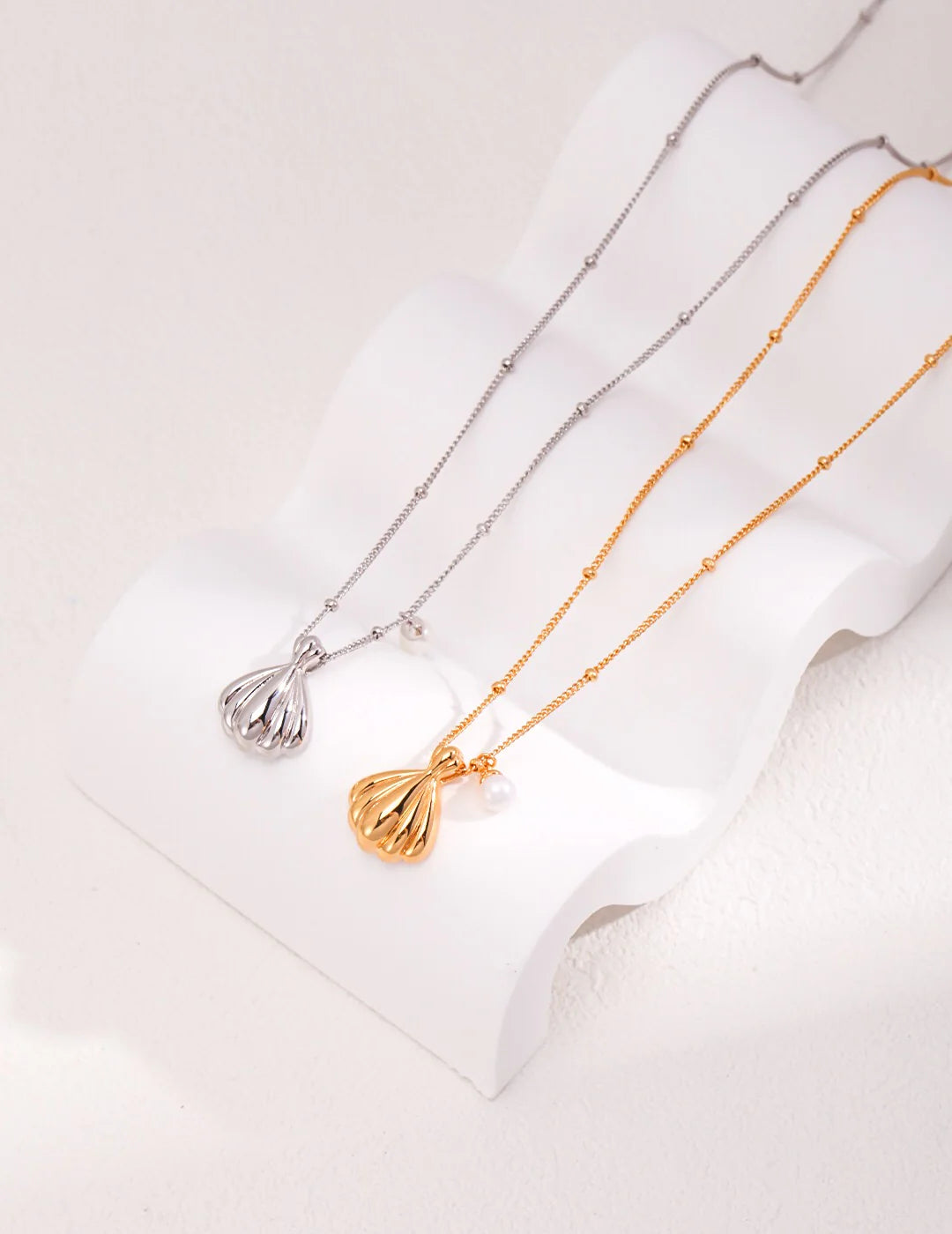 Collier Coquillage & Perle