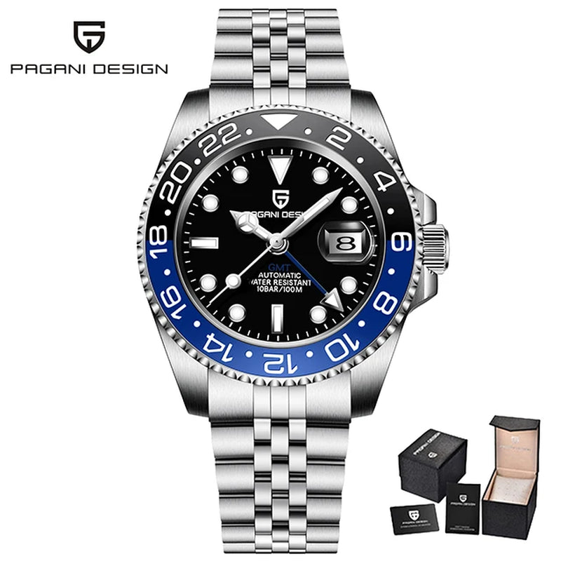 Montre Automatique Pagani Design GMT Saphir Homme