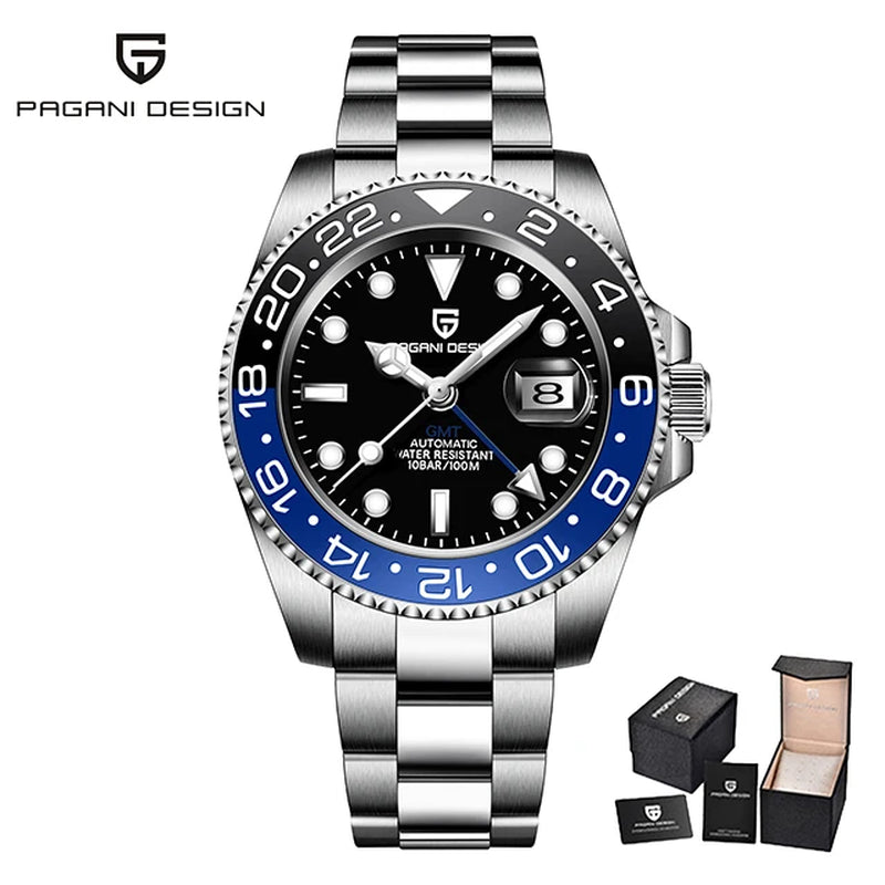 Montre Automatique Pagani Design GMT Saphir Homme