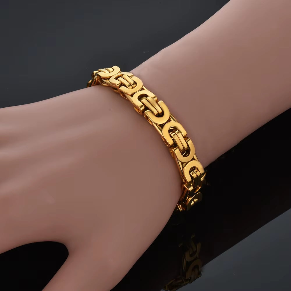 Bracelet Homme Maille Cubaine Acier 316L