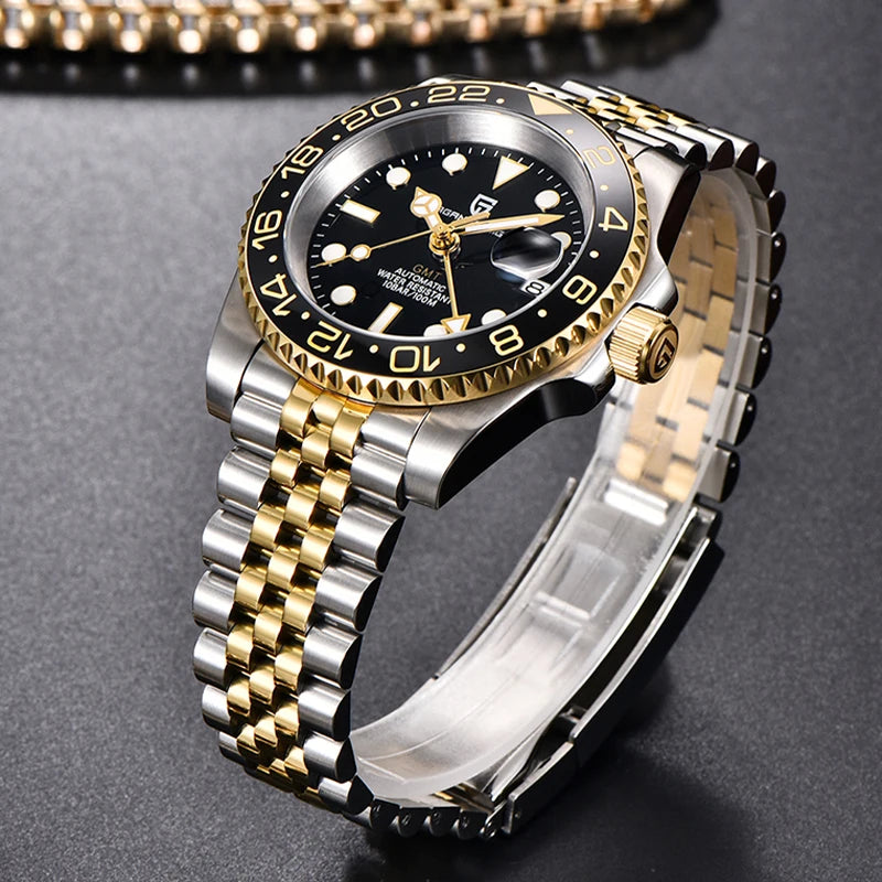 Montre Automatique Pagani Design GMT Saphir Homme