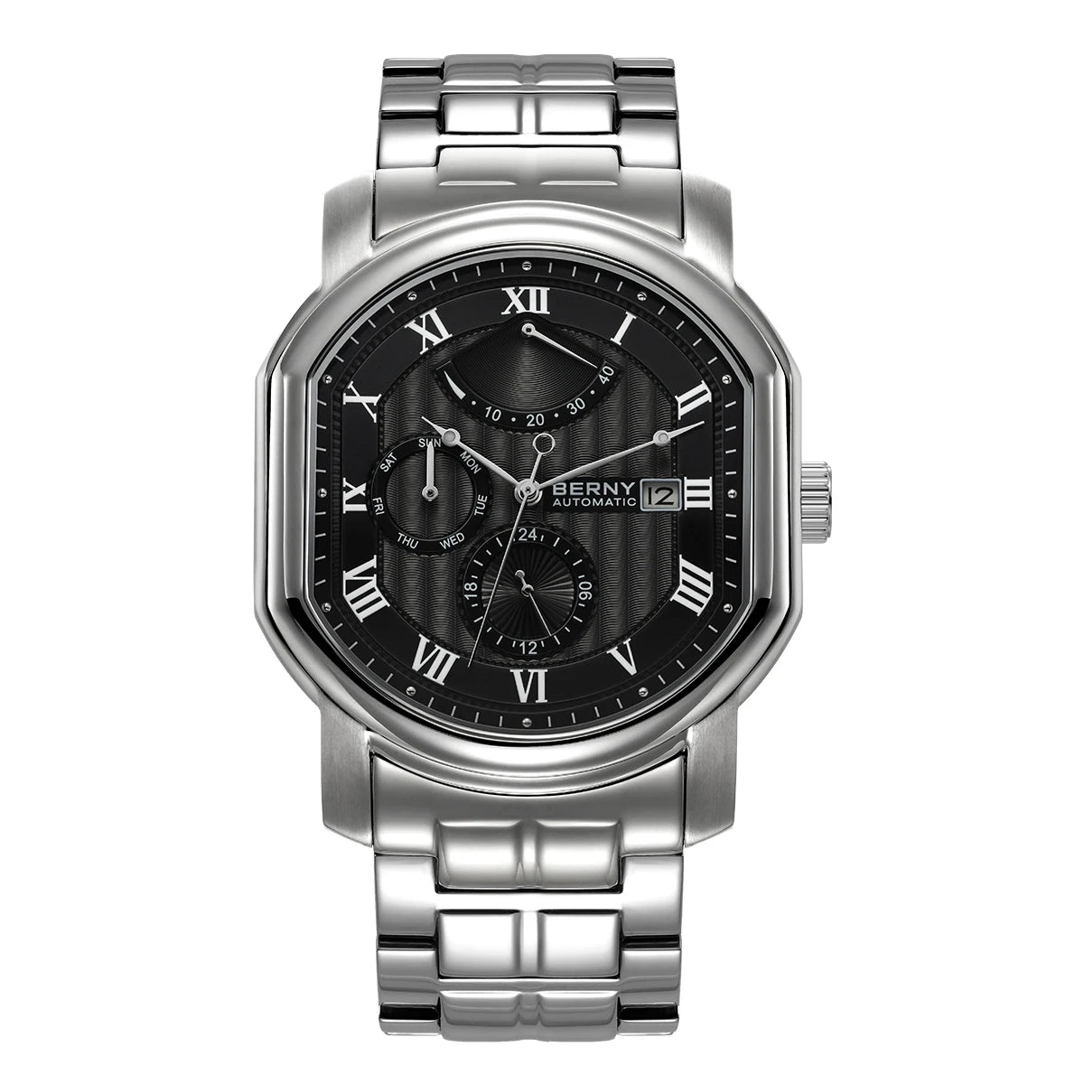 Montre Automatique Berny Miyota 9110 Chronographe Homme