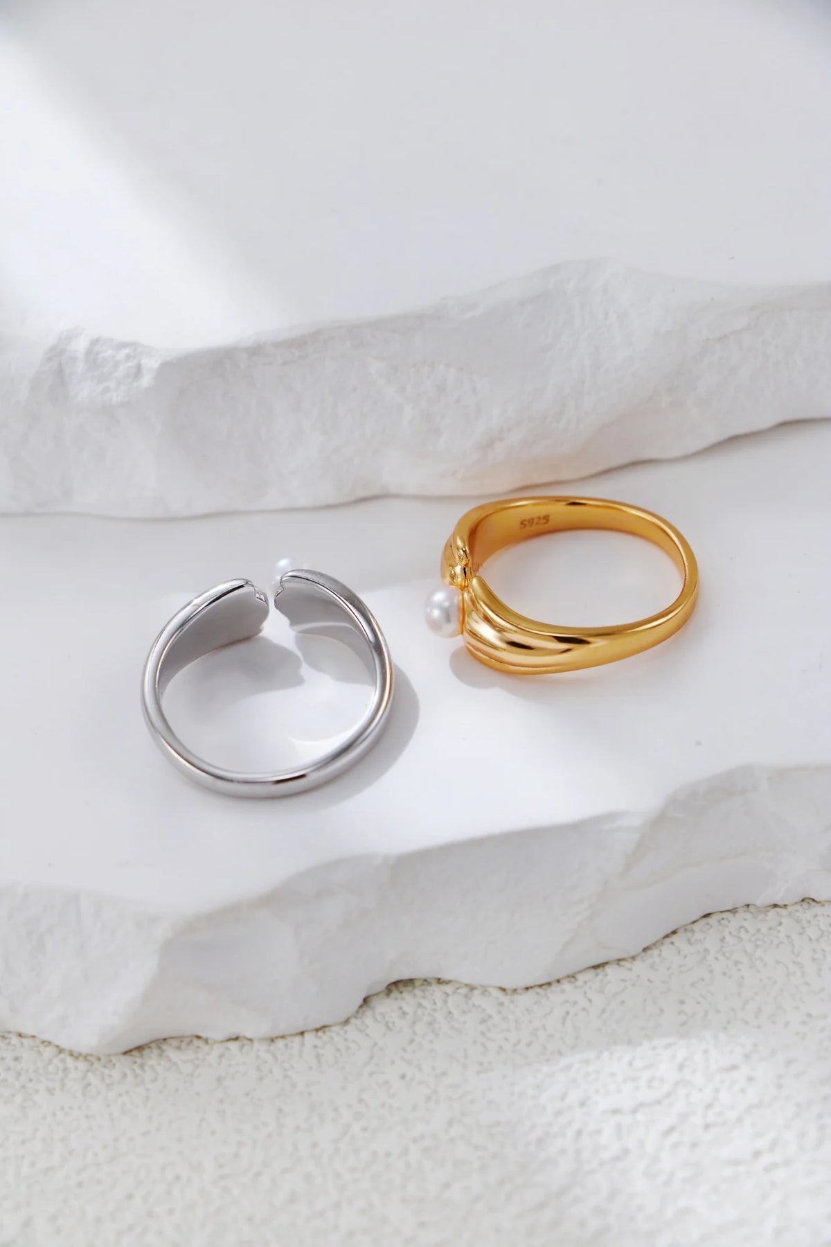 Bague Perle Ouverte