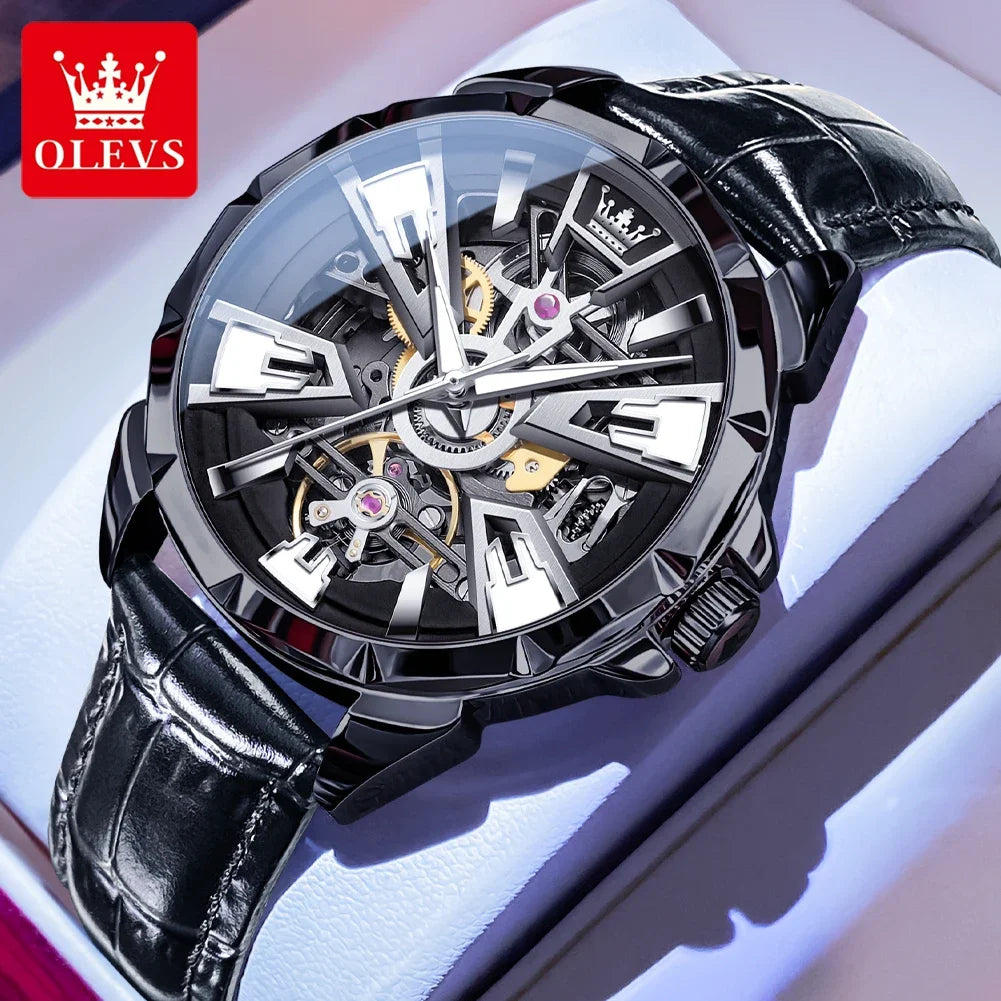 Montre Automatique Squelette OLEVS 7051 Homme