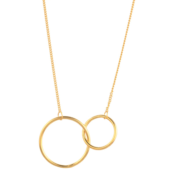 Collier Deux Cercles Entrelacés — Maison Sidix