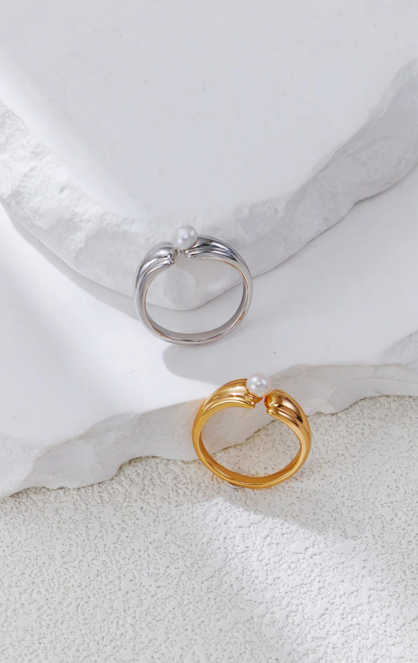 Bague Perle Ouverte