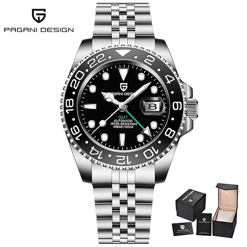 Montre Automatique Pagani Design GMT Saphir Homme