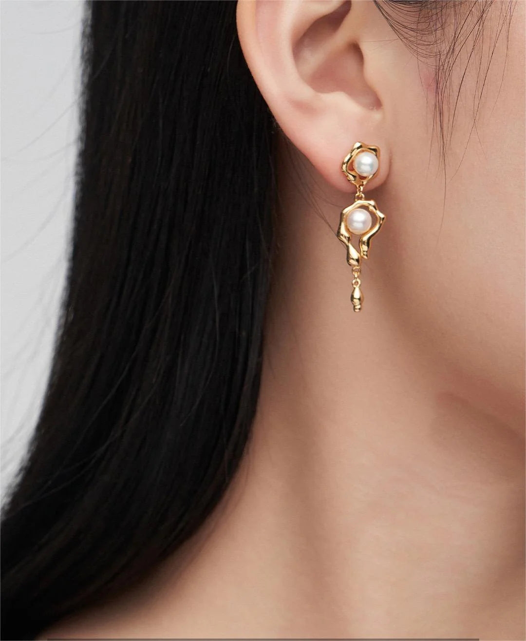 Pendantes Asymétriques Perle