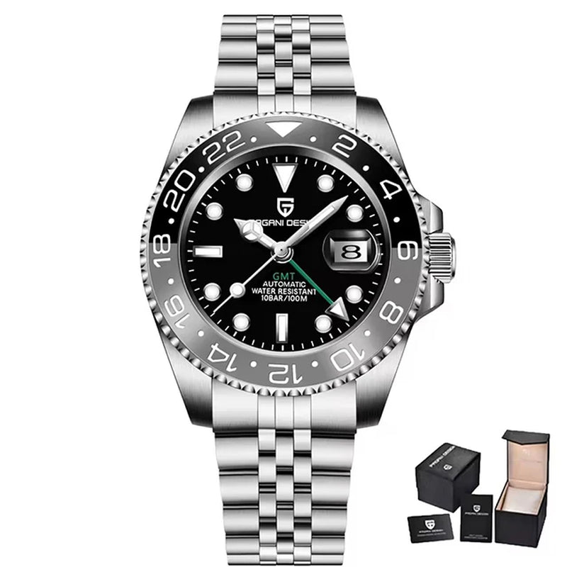 Montre Automatique Pagani Design GMT Saphir Homme