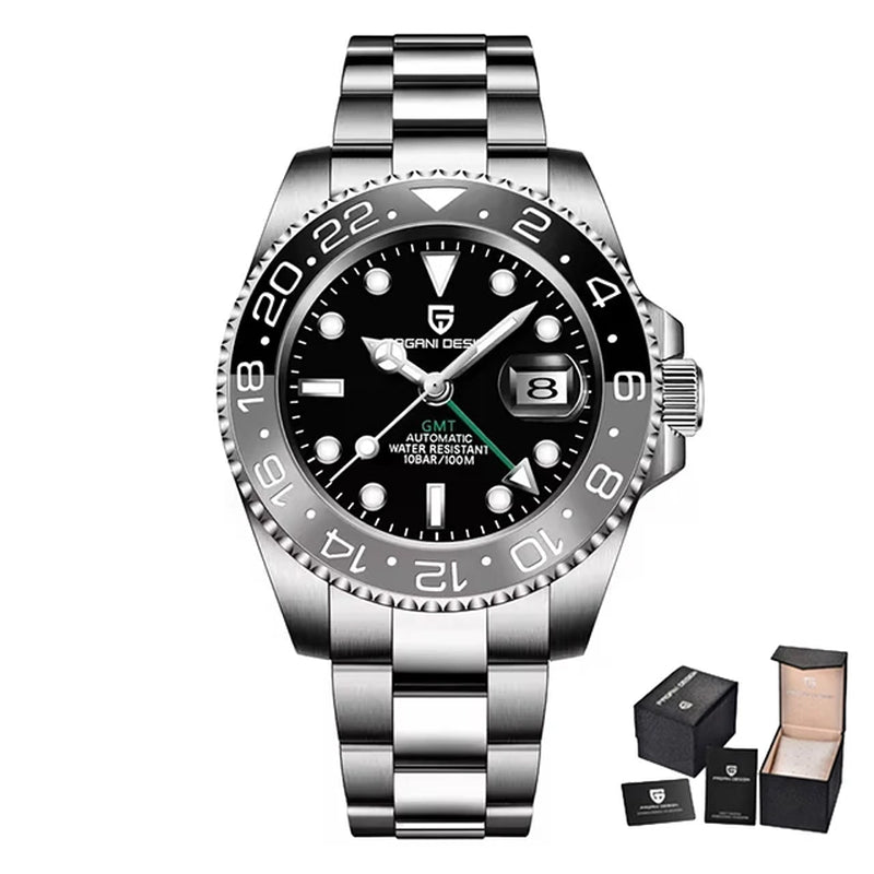 Montre Automatique Pagani Design GMT Saphir Homme
