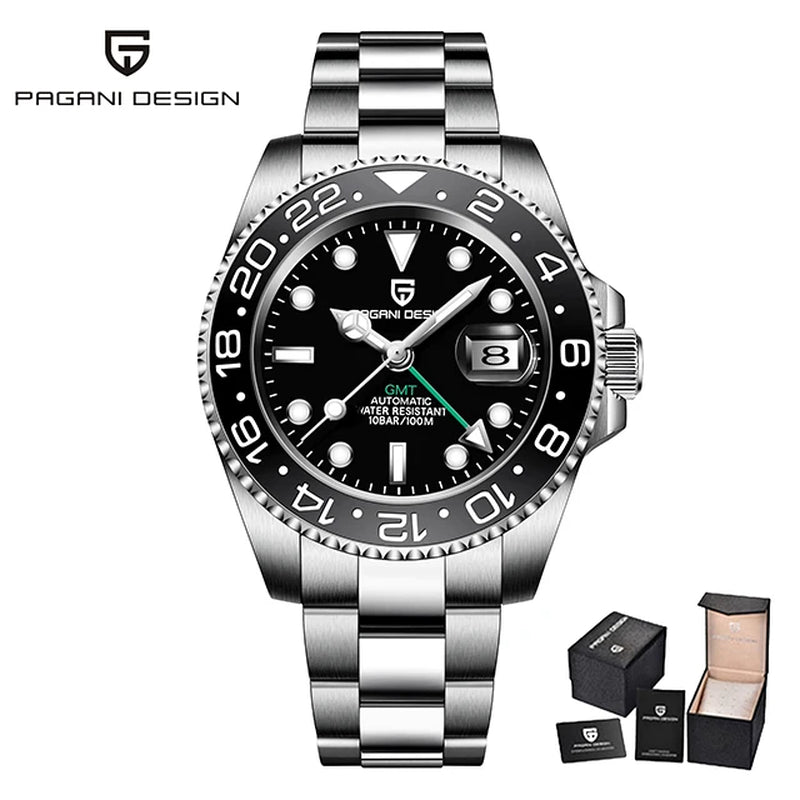 Montre Automatique Pagani Design GMT Saphir Homme