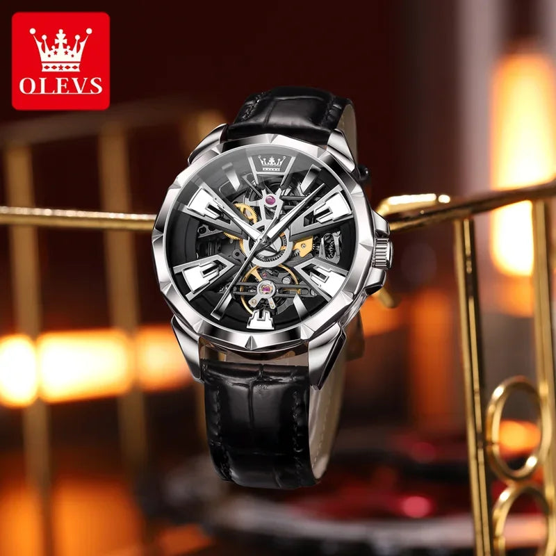 Montre Automatique Squelette OLEVS 7051 Homme