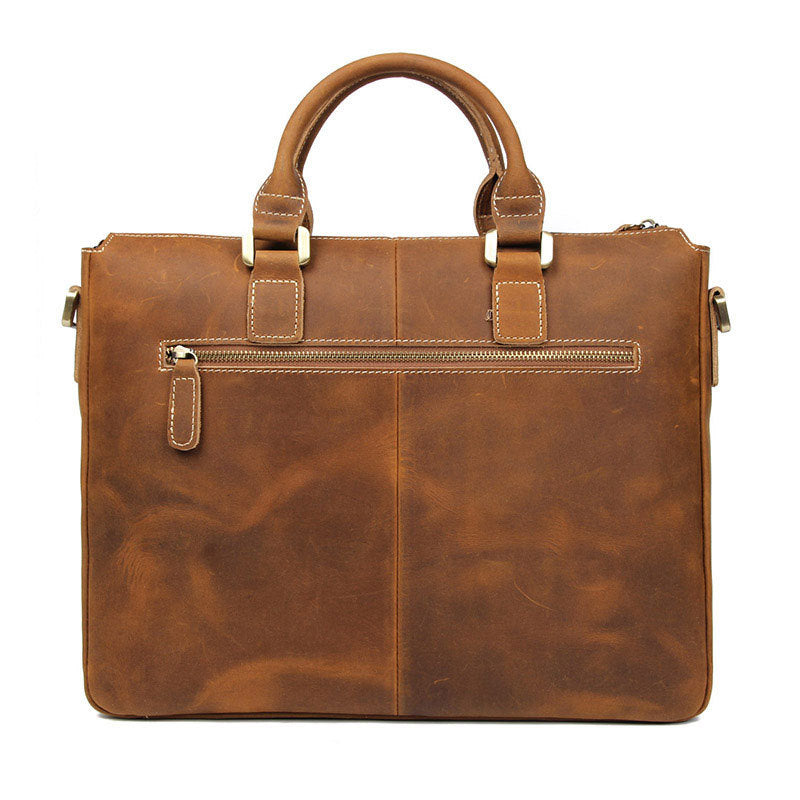 Sacoche Ordinateur Cuir Fauve
