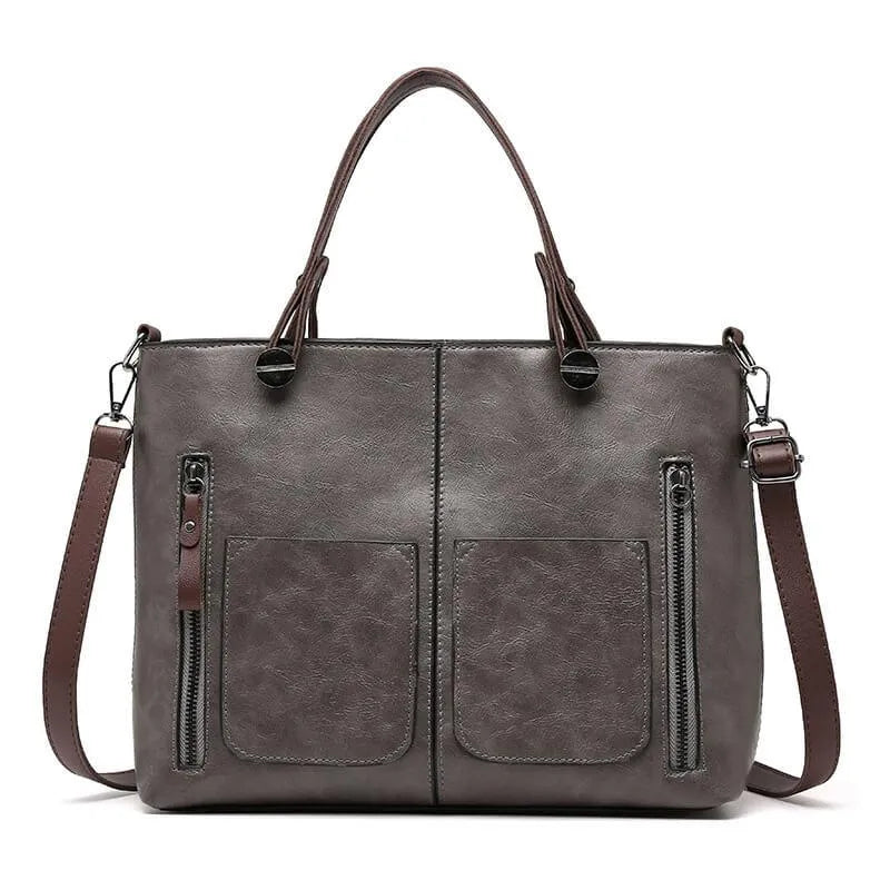 Sac Cabas Vintage Deux Poches