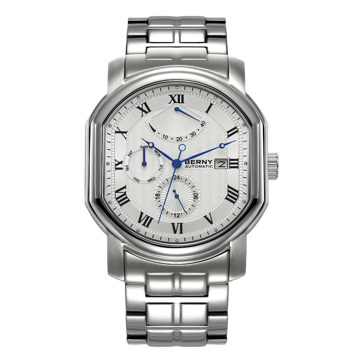 Montre Automatique Berny Miyota 9110 Chronographe Homme