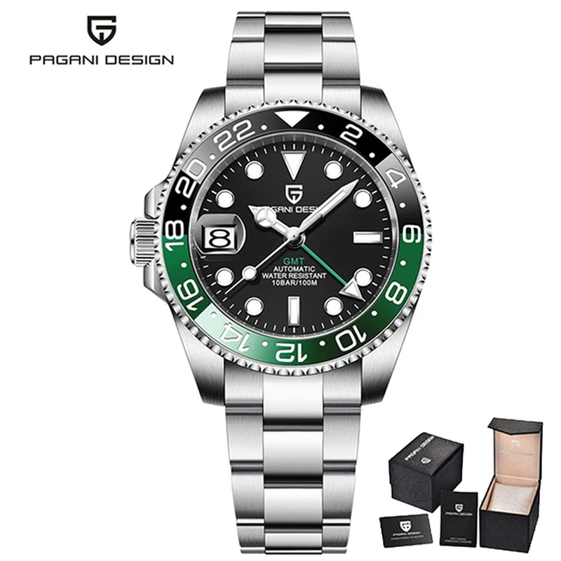 Montre Automatique Pagani Design GMT Saphir Homme
