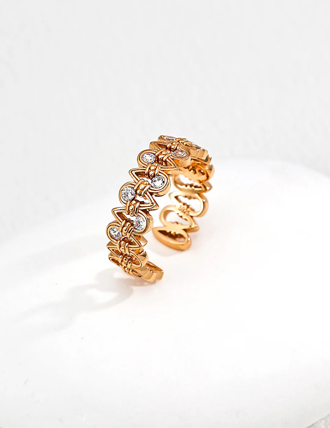 Bague Goutte Sertie
