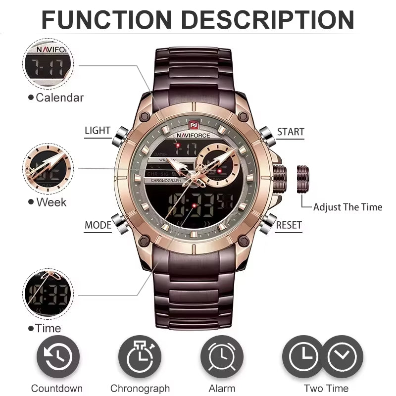 Montre Sport Naviforce Digitale Homme