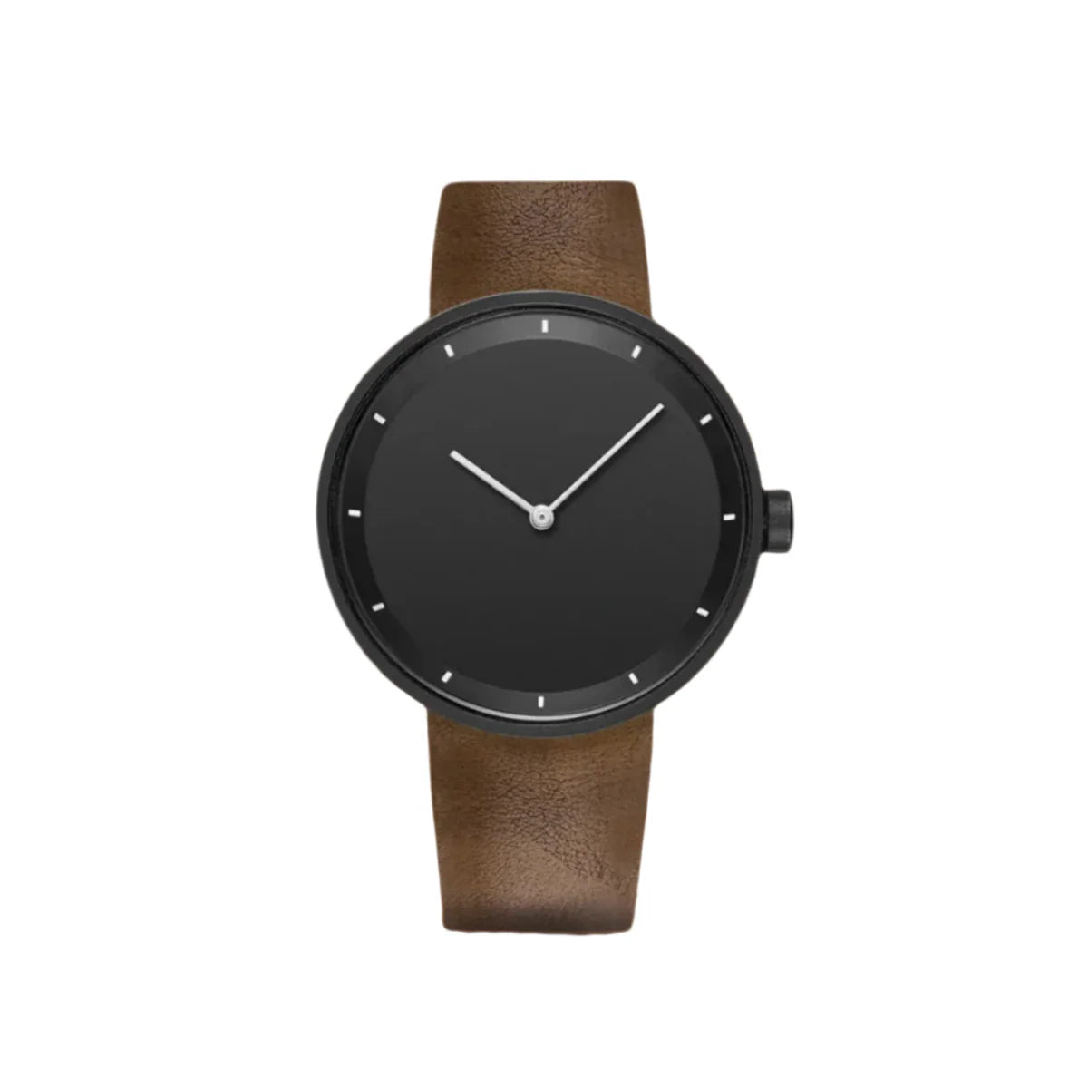 Montre Minimaliste Noire Cuir