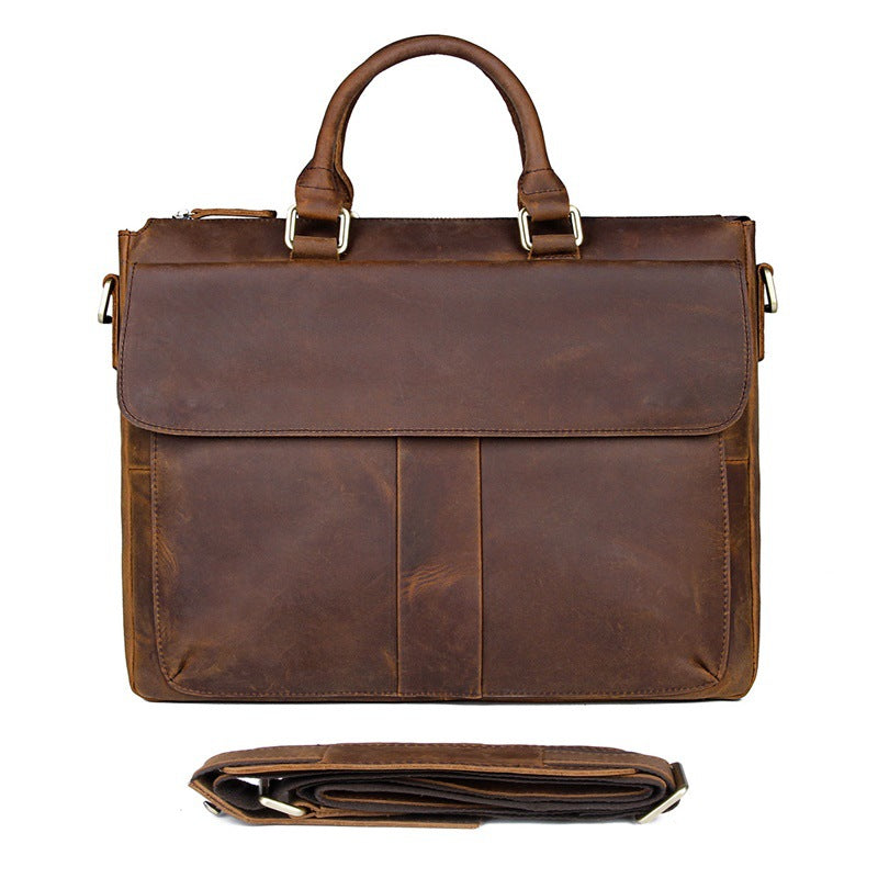 Sacoche Ordinateur Cuir Fauve