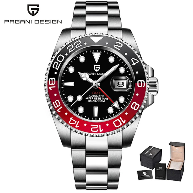 Montre Automatique Pagani Design GMT Saphir Homme