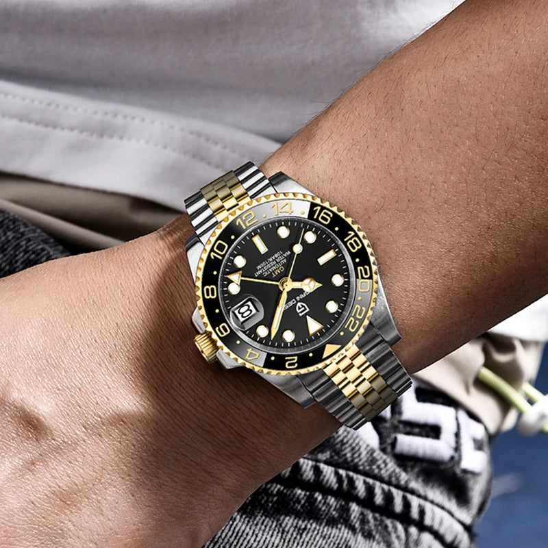 Montre Automatique Pagani Design GMT Saphir Homme
