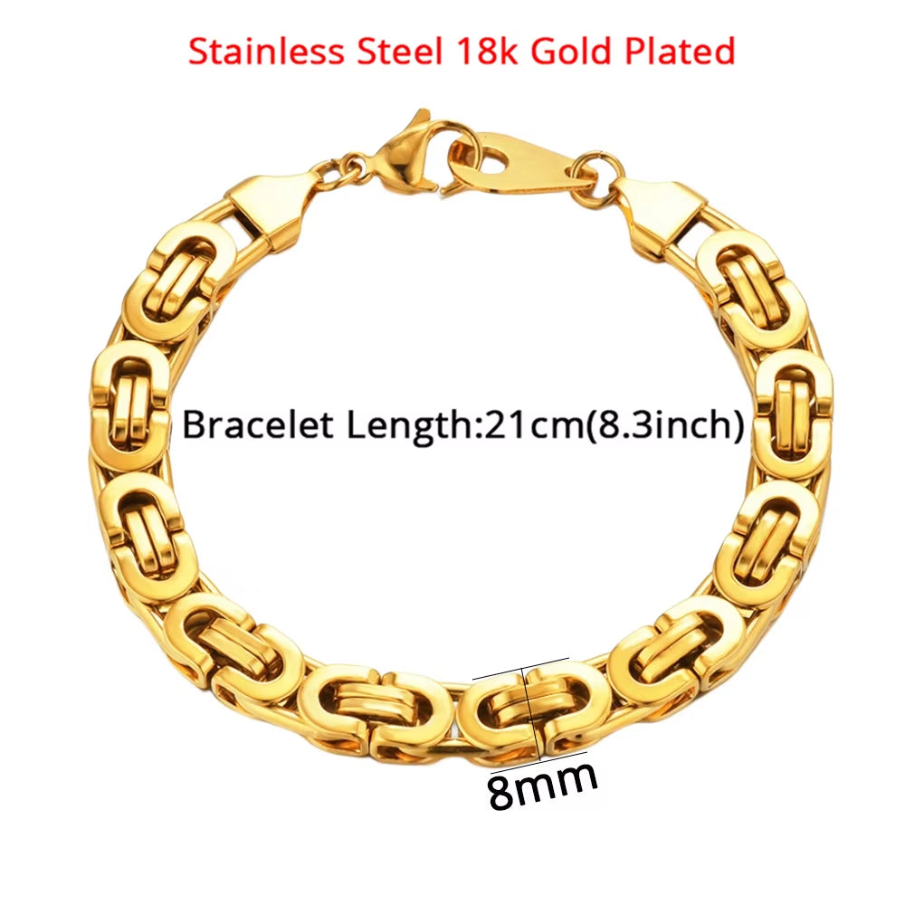 Bracelet Homme Maille Cubaine Acier 316L
