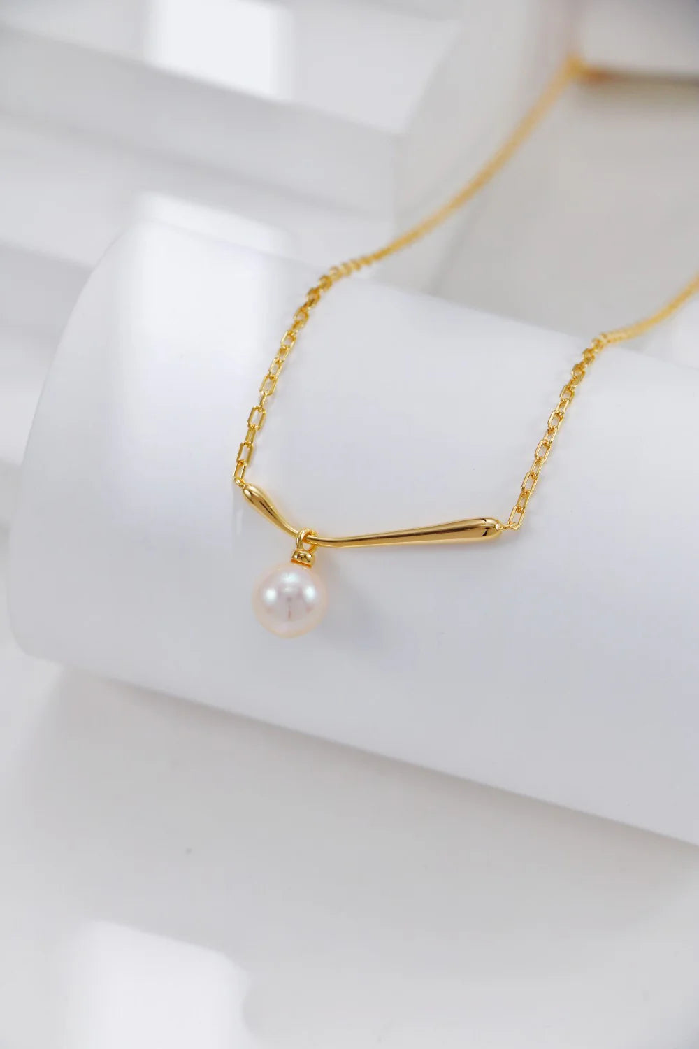 Collier Goutte de Perle — porté