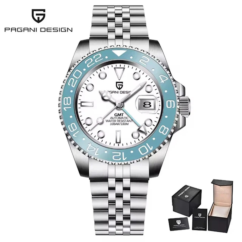 Montre Automatique Pagani Design GMT Saphir Homme