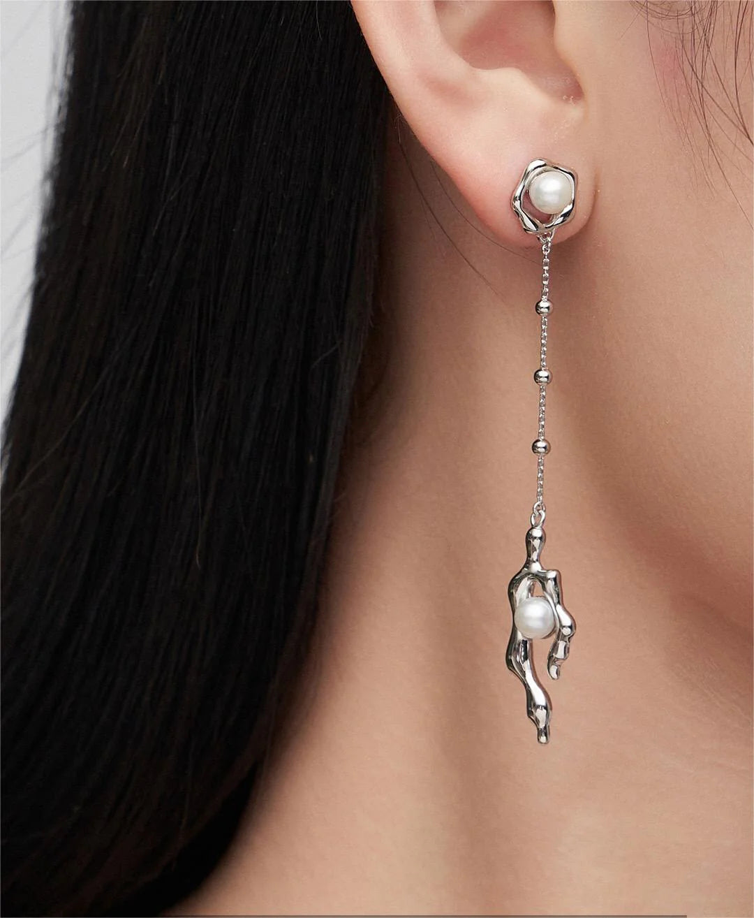 Pendantes Asymétriques Perle