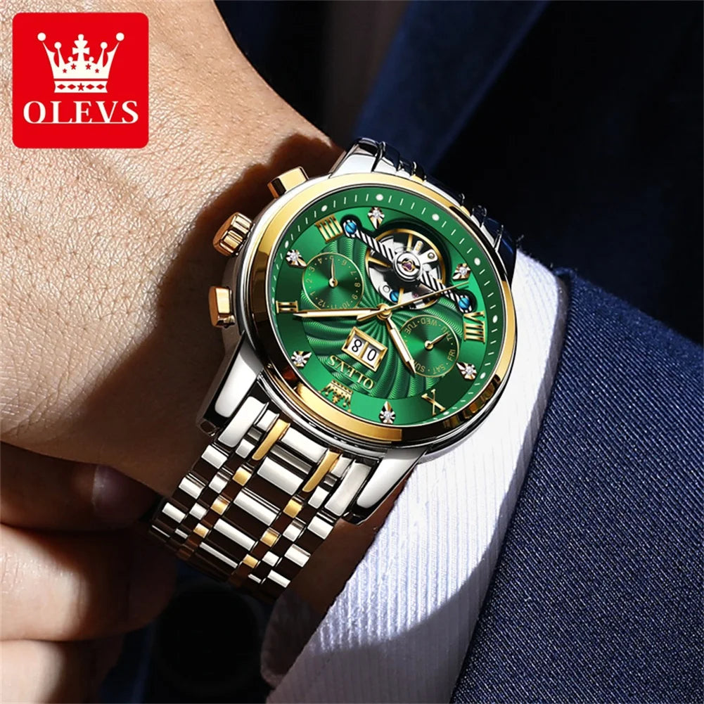 Montre Automatique OLEVS 9910 Double Calendrier Homme