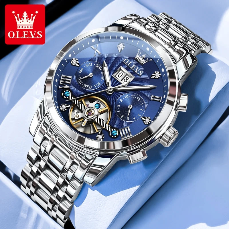 Montre Automatique OLEVS 9910 Double Calendrier Homme