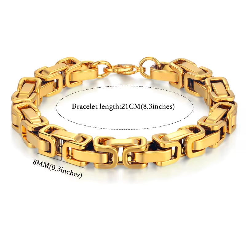 Bracelet Homme Maille Cubaine Acier 316L