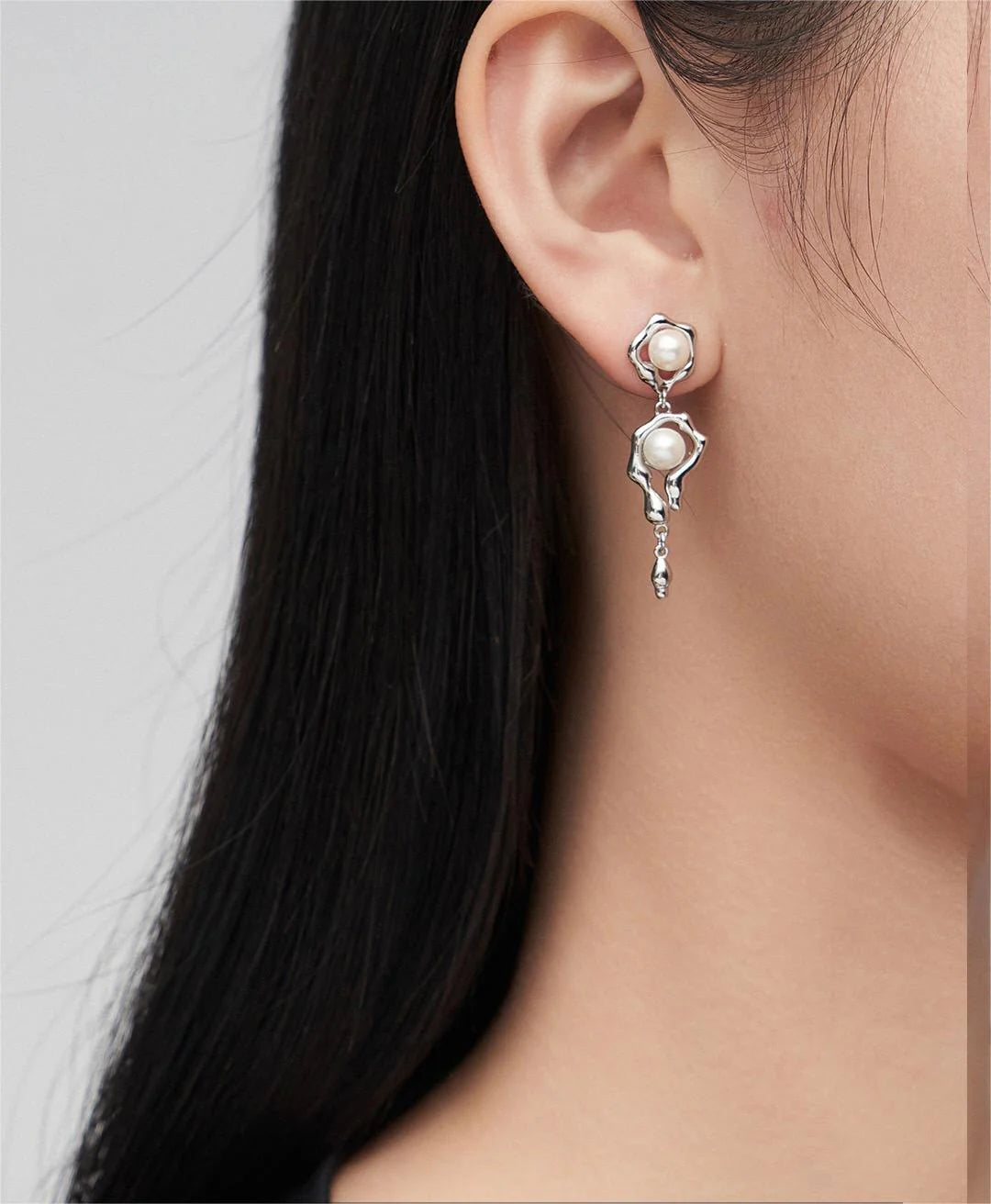 Pendantes Asymétriques Perle