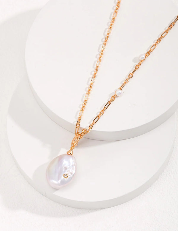 Collier Perle Baroque — Maison Sidix