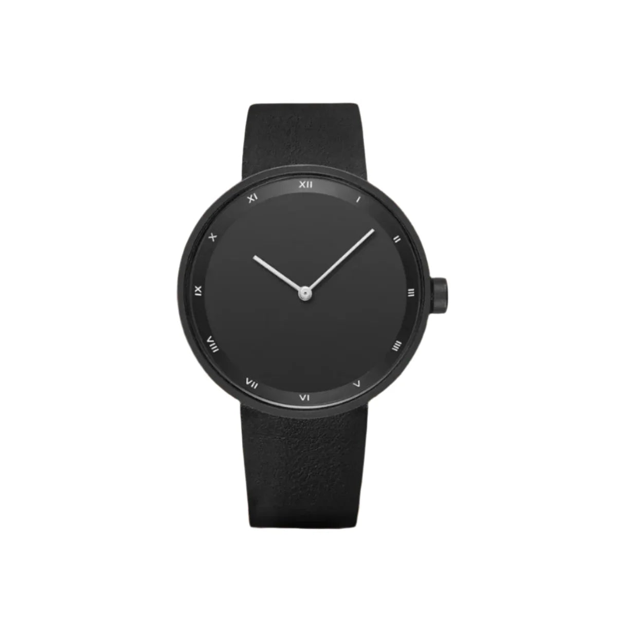 Montre Minimaliste Noire Cuir